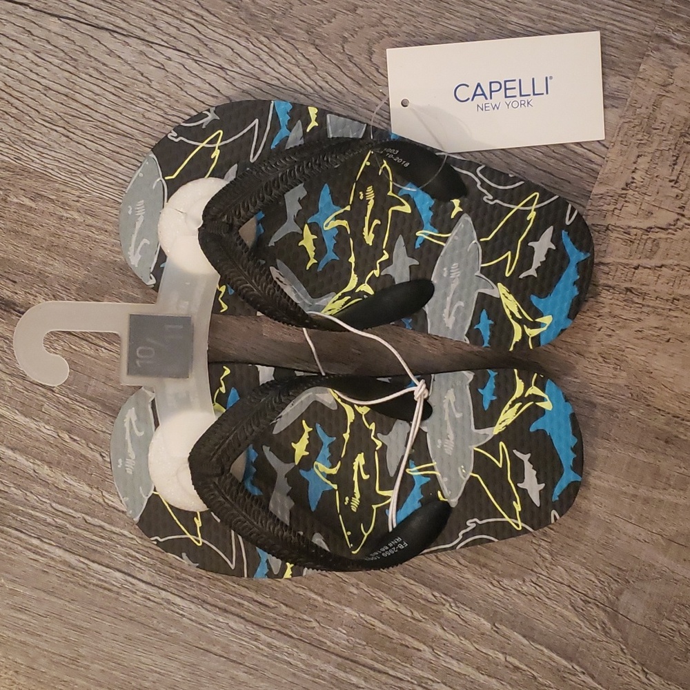Capelli New York Toddler Textured Flip Flops